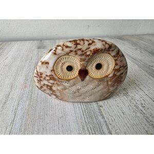 Vintage ceramic owl figurine‎ statue decor